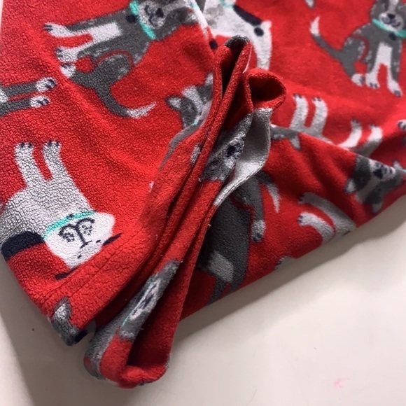 Carter’s toddler 2T red fleece puppy dog Print Pants unisex - Picture 3 of 5